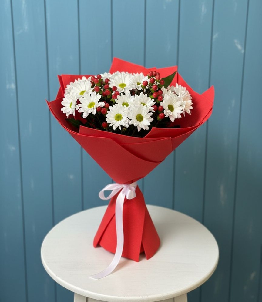 Букет цветов из: Хризантемы в Калитвенской