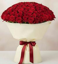 Букет 101 Красная роза Милано в Калитвенской