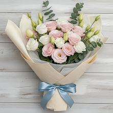 Букет цветов из:  Лизиантусы #REPLACE_PRED# Калитвенской