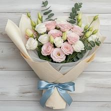 Букет шампанское в Калитвенской Букет цветов из: Лизиантусы в Калитвенской