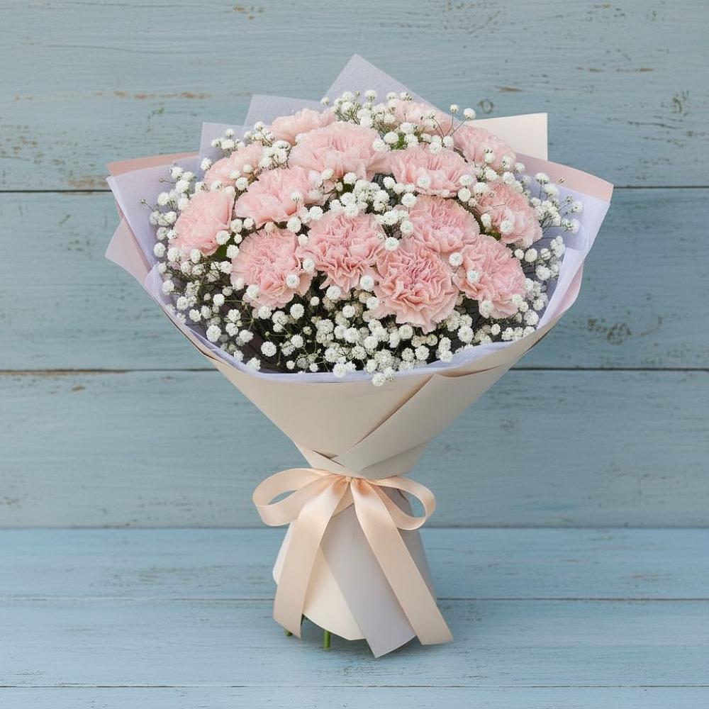 Букет цветов из: Гвоздики в Калитвенской