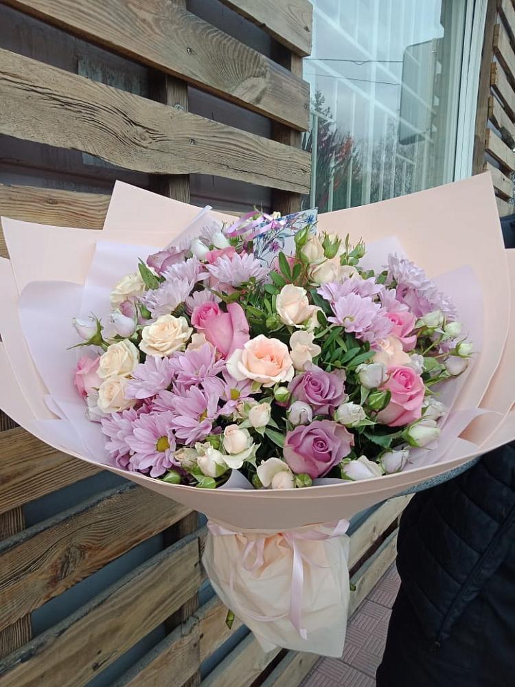 Букет цветов из: Розы и Хризантемы в Калитвенской