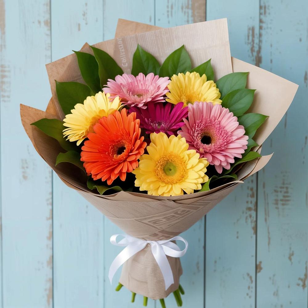 Букет цветов из: Герберы в Калитвенской