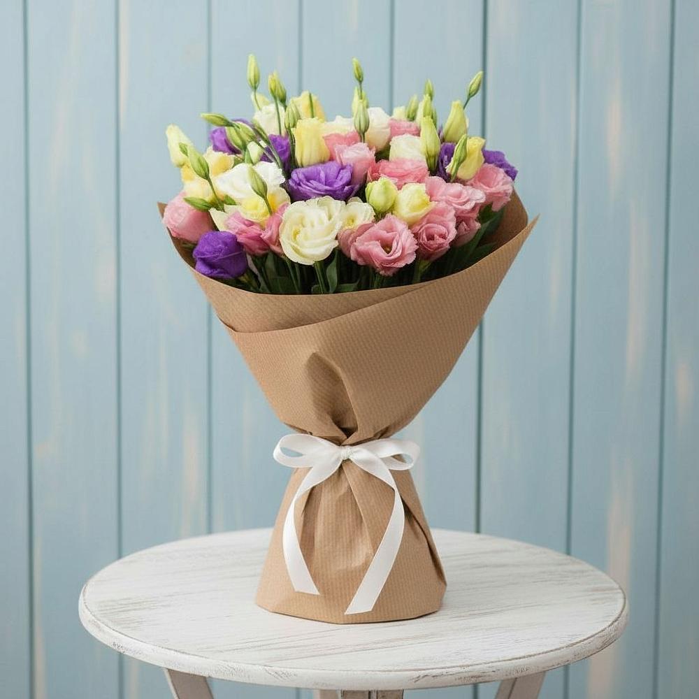 Букет цветов из: Лизиантусы в Калитвенской