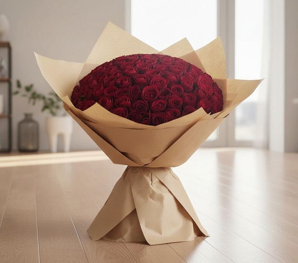 Букет 101 Красная роза в Калитвенской