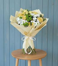 Букет цветов из:  Хризантемы и Розы в Калитвенской