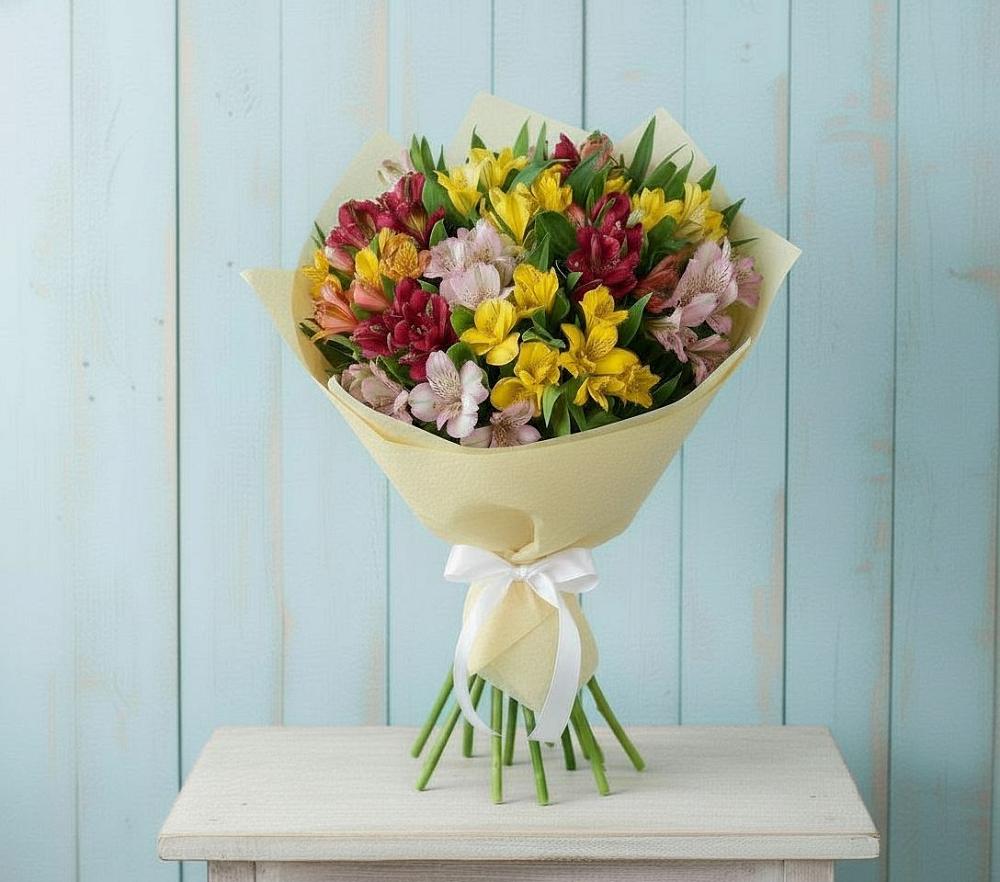 Букет цветов из: Альстромерии в Калитвенской