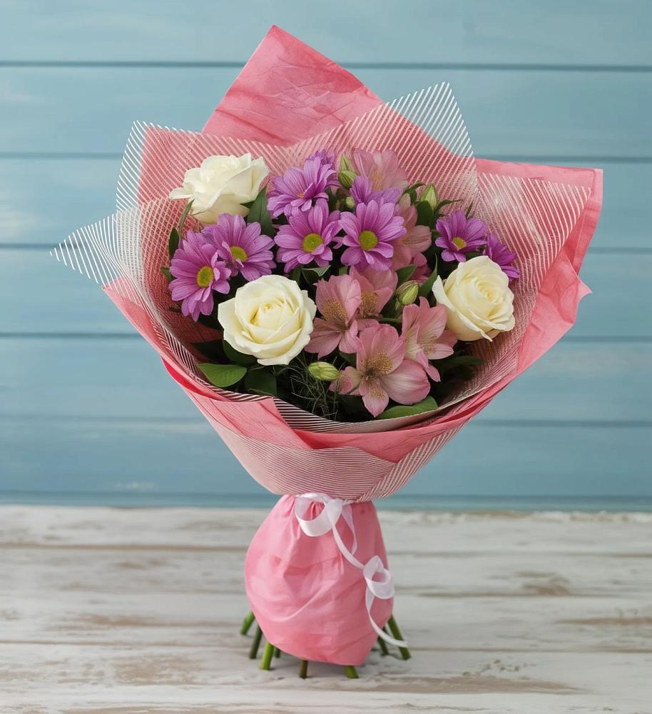 Букет цветов из: Герберы в Калитвенской