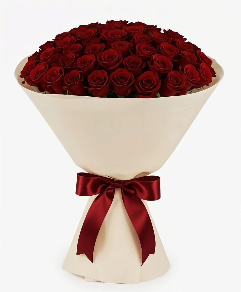 Букет 101 Бордовая роза Блэк Бакарра в Калитвенской