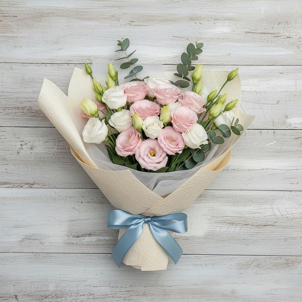 Букет цветов из: Лизиантусы в Калитвенской